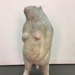 Katrin Zickler "OT.", 2020, Draht/Papier/bemalt, 30x12x12